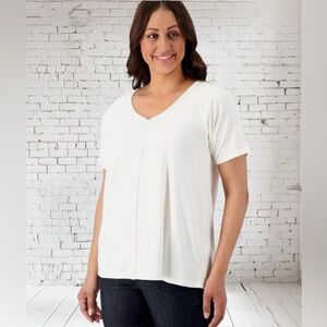 Laurie Felt Raglan Tee 2X NWT | Seashell Soft Stretch Knit Cozy Everyday Top